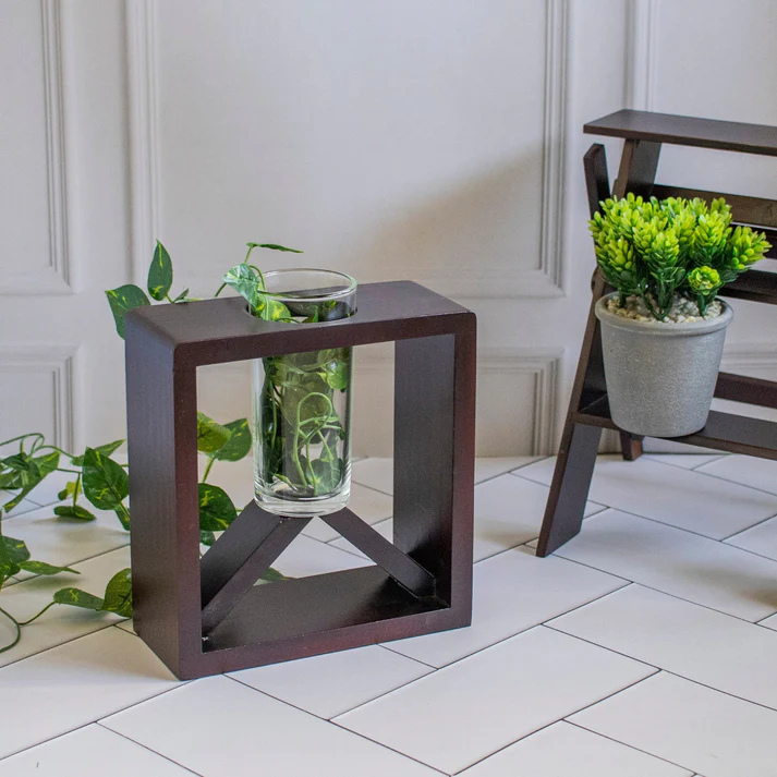 Daulat : Wooden Money-Plant Pot Stand