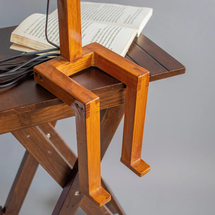 The RoboMan : Wooden Table Lamps