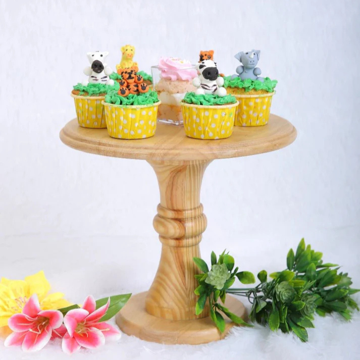 Ubhar: Wooden Cake Stand / Vase Stand
