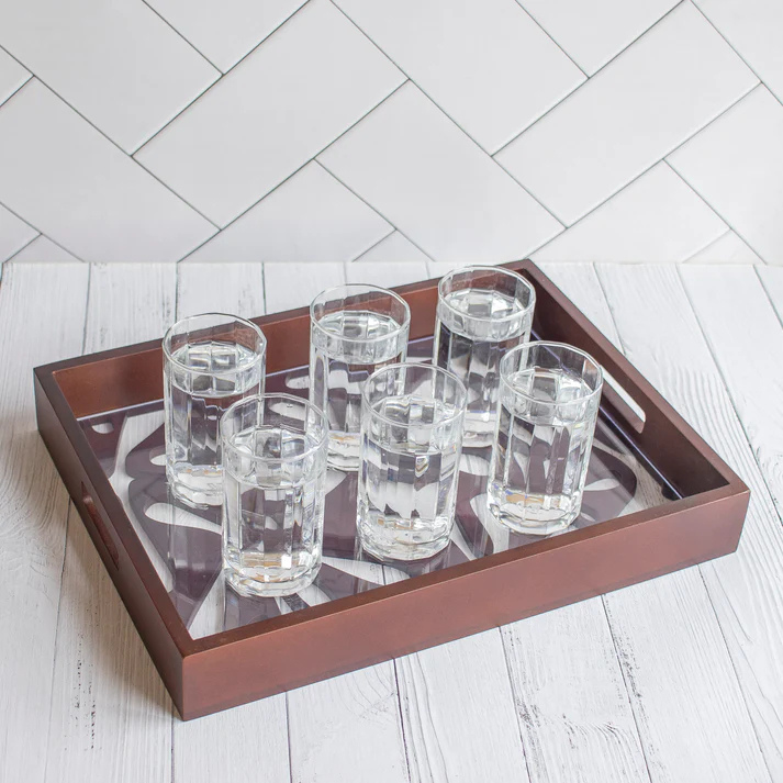 Phulvari : Laser Cute Designer Wooden Serving Trays